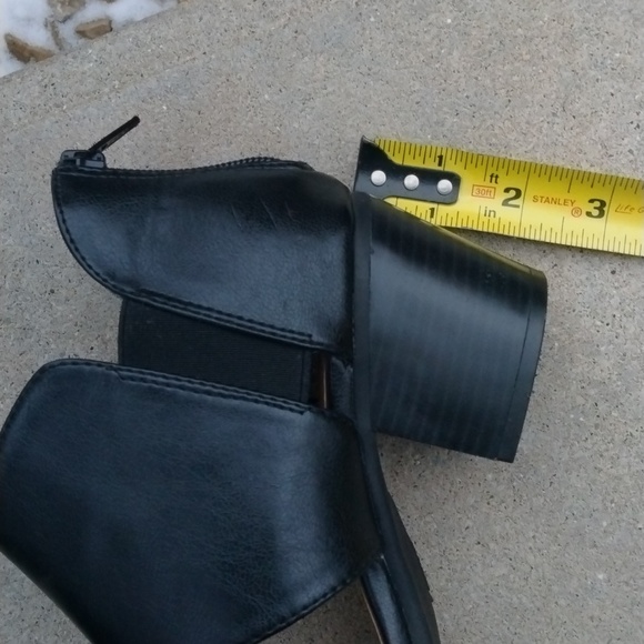 Sonoma BLACK VITALIZE ORTHOLITE CUT OUT BLOCK HEEL OPEN TOE SANDALS 7.5 - Picture 5 of 12